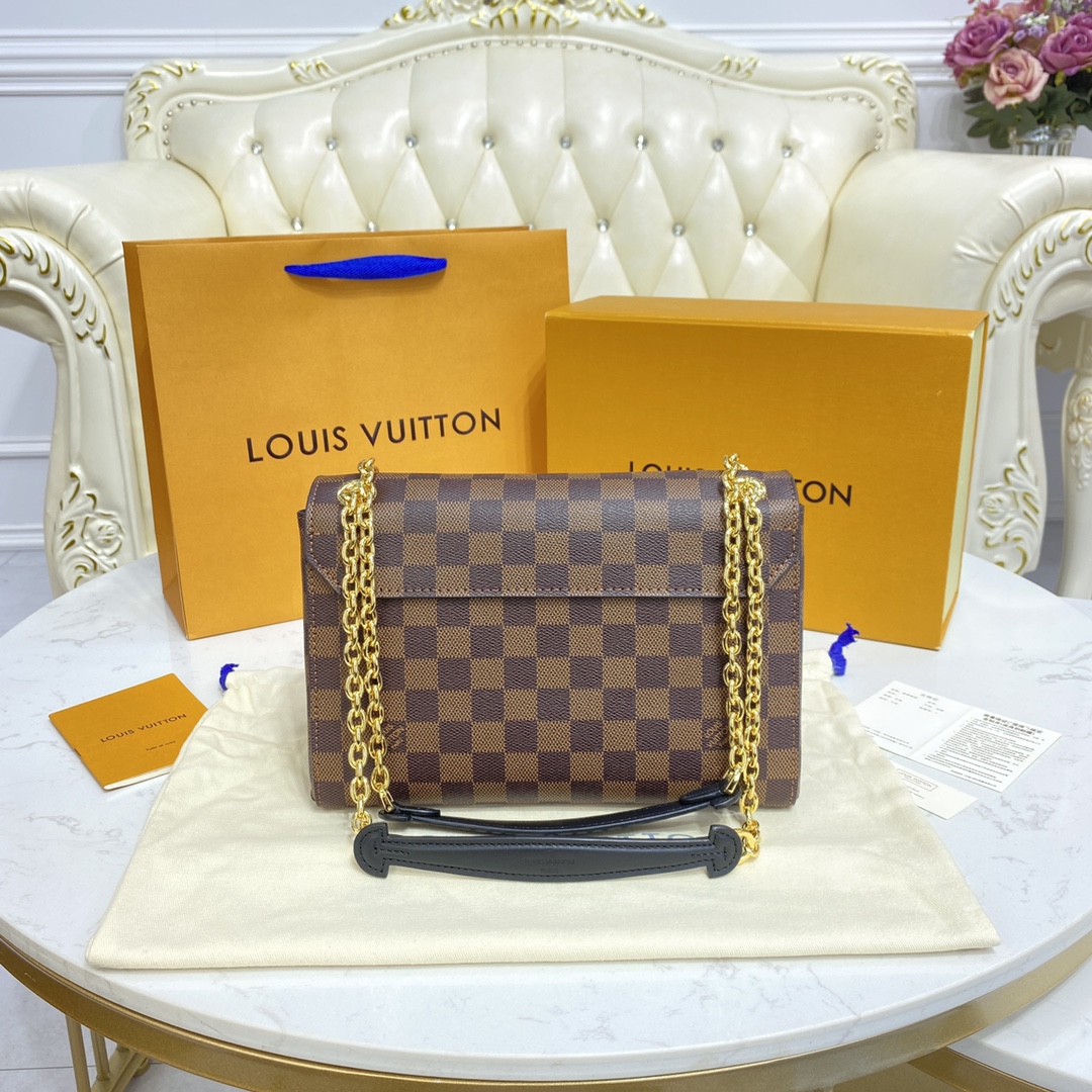 Louis Vuitton VAVIN PM Handbag Damier Ebene N40113 Cream